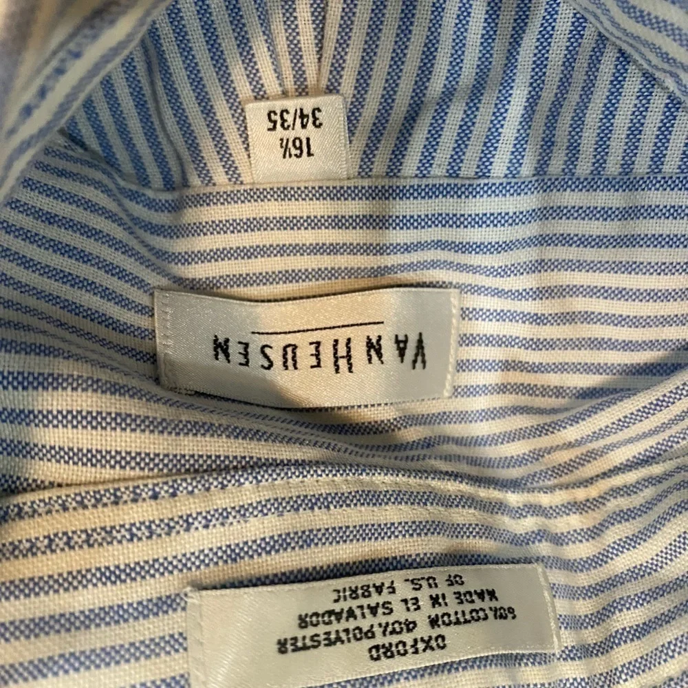 Van Heusen Striped Dress Shirt 16 1/2 34/35 - Picture 6 of 7